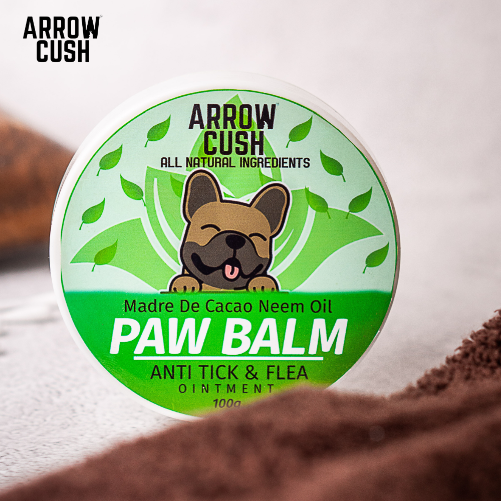 Arrow Cush Paw Balm 100g Anti Tick & Flea Ointment Madre De Cacao Neem Oil Dog Paw and Nose Ointment