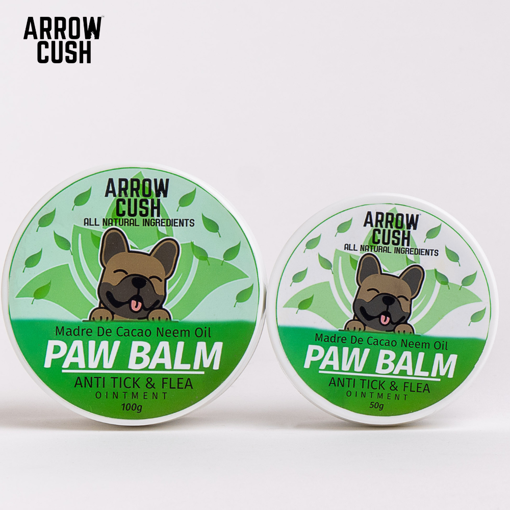 Arrow Cush Paw Balm 50g Anti Tick & Flea Ointment Madre De Cacao Neem Oil Dog Paw and Nose Ointment