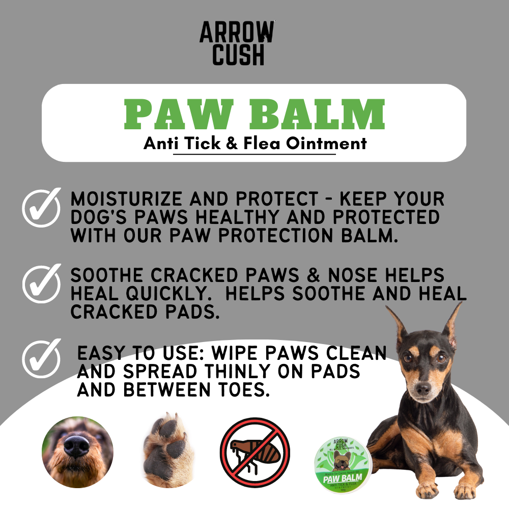 Arrow Cush Paw Balm 50g Anti Tick & Flea Ointment Madre De Cacao Neem Oil Dog Paw and Nose Ointment